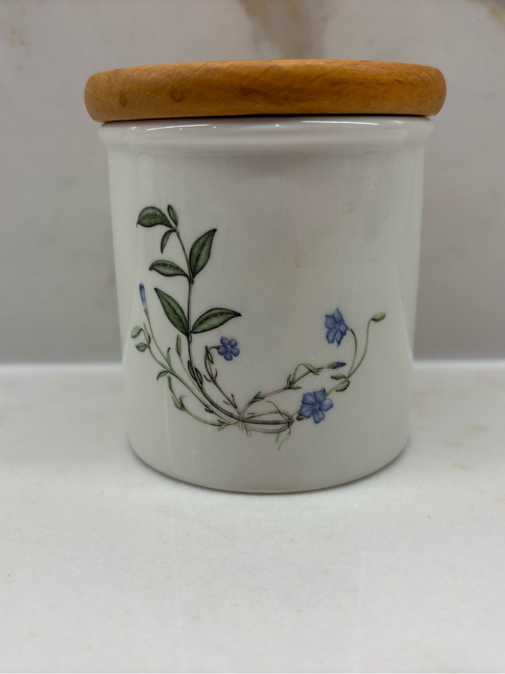 Rare Vintage Portmeirion The Queen’s Hidden Garden Periwinkle Small Canister